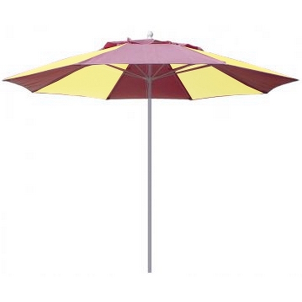 Fiberbuilt Market Umbrella 9 Foot Octagon with Two Piece Powder Coated Pole