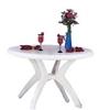 Ibiza 46 Inch Plastic Resin Round Dining Table