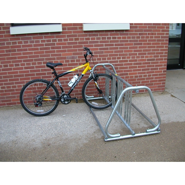 Picture of 18 Space "A" Style Steel Bike Rack, Portable - 10 Ft.