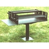 Group Grill 1008 Square In. Welded Steel with 6 In. Square Pedestal