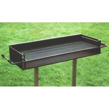 Group Grill 860 Square In. Welded Steel with two Galvanized 2 3/8 In. Pedestals