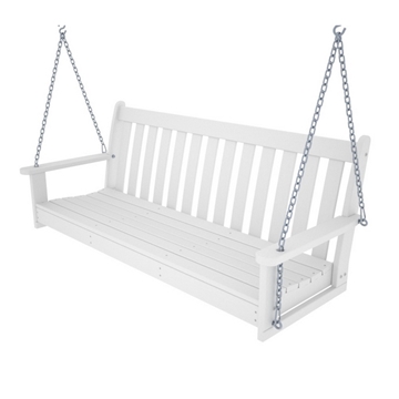 Picture of Polywood Vineyard 60 In. Porch Swing Recycled Plastic, Includes Swing Chain Kit