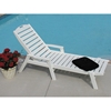 Nautical Recycled Plastic Chaise Lounge From Polywood