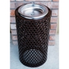 Picture of Round Ash Urn 11x24 In. Plastic Coated Perforated with Steel Tray, Portable