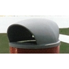 Picture of Dome Lid for 55 Gallon Trash Receptacle, Gray Plastic