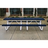Picture of Rectangular Thermoplastic Picnic Table 10 Ft. Plastic Coated Expanded Metal with Welded 2 3/8 inch Galvanized Steel, Commercial