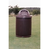Picture of Standard Trash Receptacle 32 Gallon Expanded Metal with Liner & Dome Top