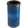 Picture of Trash Receptacle Round 10 Gallon Powder Coated Steel with Flat Top, Portable