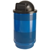 Picture of Trash Receptacle Round 55 Gallon Powder Coated Steel with Dome Top, Portable