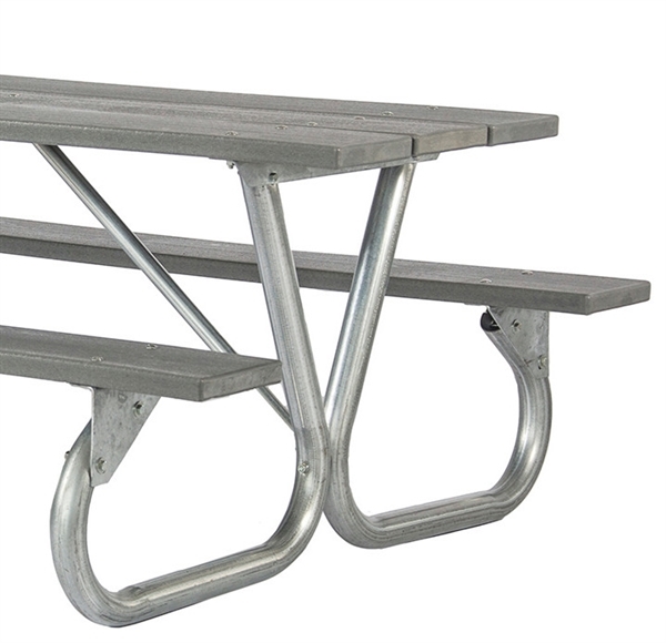 Picture of Picnic Table FRAME ONLY 6 or 8 Ft. Bolted 2 3/8 In. Galvanized Tube, Portable