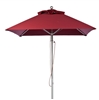 Picture of 7.5 Foot Square Aluminum Market Umbrella with Marine Grade Fabric