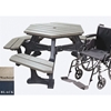 Picture of 42” Wheelchair Accessible ADA Hexagonal Picnic Table, 173 lbs.