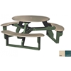 Picture of 46” Round Recycled Plastic Picnic Table, 212 lbs.