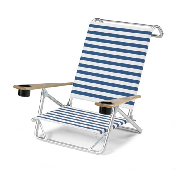 Picture of Set of 2 Original Mini-Sun Chaise Folding Beach Chair with Dual Cup Holders, 14 lbs.