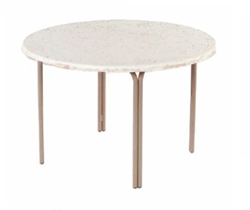 48” Round ADA Compliant Faux Stone Pool & Patio Dining Table