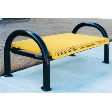 Picture of Bench Without Back 4 Ft. Plastic Coated Expanded Metal with 2 7/8 In. Bent Frame, Portable or Surface Mount