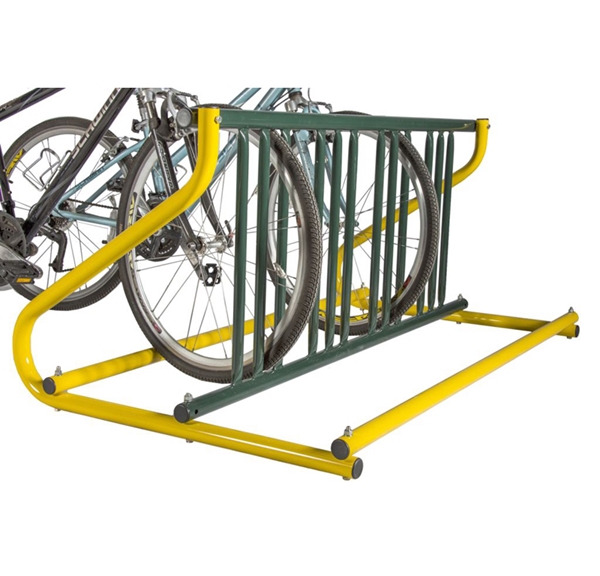 Picture of Bike Rack 18 Space, 10 Foot Powder Coated 1 5/8 In. OD Pipe with 1 In. OD Stalls, Portable