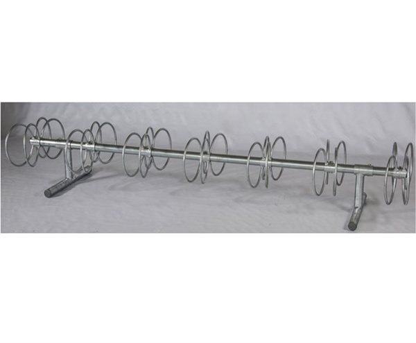 Picture of 4 Space Circle Bike Rack 5 Ft. Galvanized 5/8” Steel Rod, 2 3/8” OD Frame, Portable