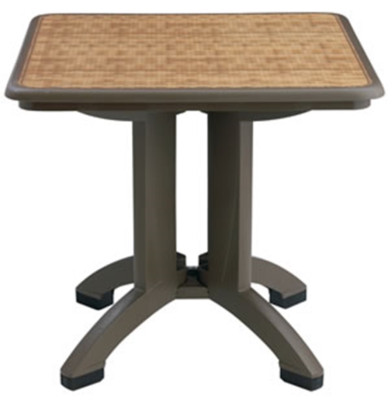 Picture of Havana 32 In. Square Folding Dining Table Plastic Resin