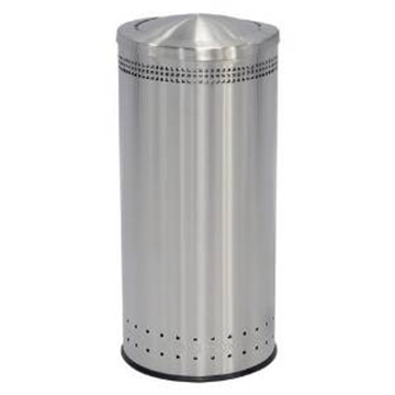 25 Gallon Stainless Steel Trash Can with Swivel Top