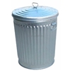 Picture of Quick Ship Galvanized Trash Can 32 Gallon with Lid, Portable