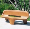 77" Tripod Style Concrete Contoured Bench, 840 Lbs.