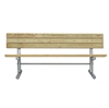 6 Ft. Wooden Bench with Galvanized Steel Frame