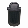 Picture of Trash Can 32 Gallon Plastic Coated Perforated Metal Includes Liner and Dome Top