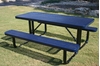 Picture of RHINO 6 Ft. Picnic Table, Polyolefin Rectangular Top & Seats, Perforated Steel, Portable, 225lbs.