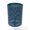 Picture of RHINO Trash Receptacle, Thermoplastic Perforated Metal, Portable, 77 lbs.