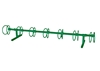  7 Space Circle 10 Ft. Bike Rack - Forest Green