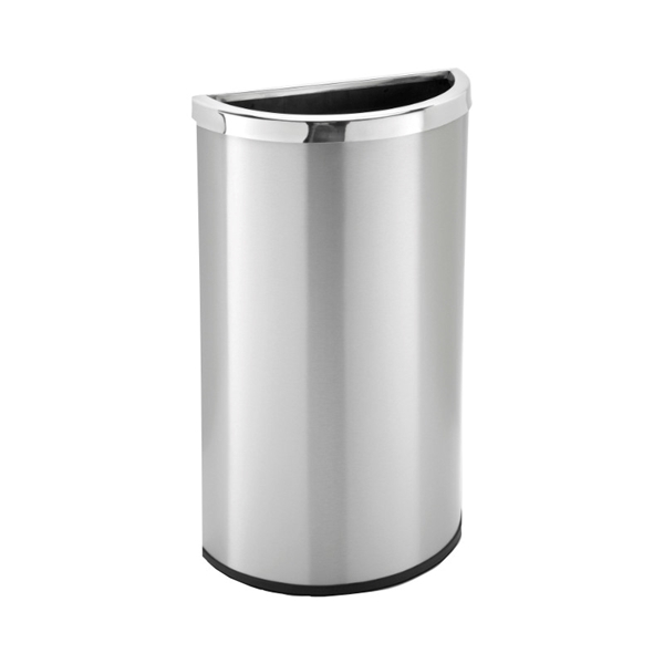  8 Gallon Stainless Steel Trash Can, Portable, 11 lbs