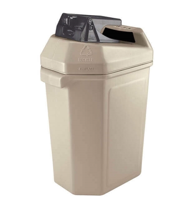 Hexagon Trash Can, 30 Gallon Plastic Garbage Can