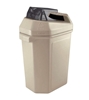 Can Recycling Receptacle with Can Crusher 30 Gallon Plastic, Portable Lbs.