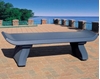 72" Capri Style Concrete Backless Bench, 630 Lbs.