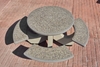 38" Round Concrete Picnic Table with Bolted Concrete Frame, 1100 Lbs.