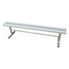 15 Ft. Rectangular Backless Aluminum Bench with 2 3/8" Galvanized Portable Frame