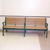 8 Ft. Recycled Plastic Bench with Cast Aluminum Frame, 213 Lbs.