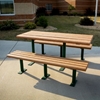 8 Ft. Recycled Plastic Picnic Table with Steel Frame, 658 lbs. 