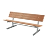 6 Ft. Wooden Bench with Galvanized Steel Frame, 96 Lbs.