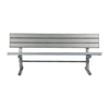 Aluminum Slatted Park Bench with Galvanized Steel Frame - 6 or 8 Ft.