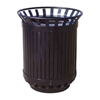 45 Gallon Iron Valley Powder-Coated Strap Steel Trash Can, 340 Lbs.