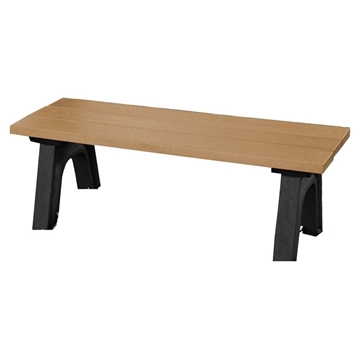 Traditional Recycled Plastic Bench without Back