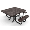 Elite Series ADA Compliant 46" Square Thermoplastic Polyethylene Coated Picnic Table