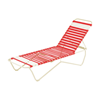 	St. Lucia Vinyl Strap Chaise Lounge made with an Aluminum Frame. Commercial Pool Furniture