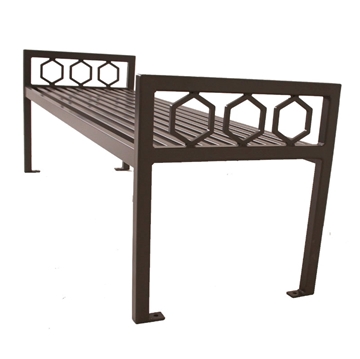 Biscayne Steel Bench without Back - 4 Ft., 6 Ft., or 8 Ft.