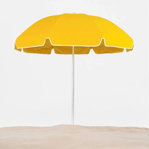 7.5 Foot Diameter Steel Beach Umbrella with Acrylic Canopy
