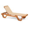 Marina Plastic Resin Sling Stack-able Chaise Lounge