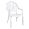 Pacific Fan Back Plastic Resin Stacking Armchair