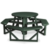 36” Round Recycled Plastic Picnic Table